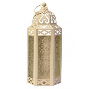 Ensemble de deux lanternes marocaines de taille personnalisée, bougeoir fait main enduit de poudre d'orange, lanterne classique en métal de fantaisie élégante - Product Image 2