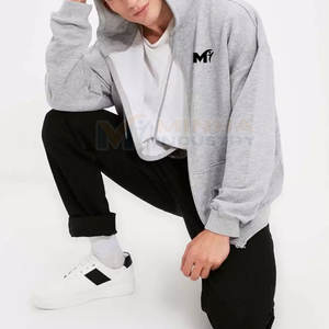 Sudadera con Capucha Extra Grande con Cierre, Corte Holgado, Estilo Urbano Unisex, Ropa Casual Transpirable - Product Image 2