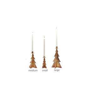 Wooden Base <b>Christmas</b> <b>Tree</b> Design Metal <b>Candle</b> Holder Hot Selling Luxury Home Decorative <b>Christmas</b> ,as Supplies - Product Image 3