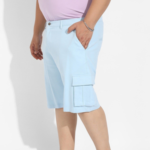 Vêtements décontractés pour hommes 100% coton Short à la taille avec cordon de serrage Bonne qualité Streetwear respirant et léger - Product Image 3