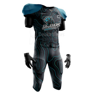 OEM Vente en gros Conception personnalisée Uniforme de football américain de haute qualité pour les jeunes Fabriqué avec du tissu en polyester et en élasthanne - Product Image 1
