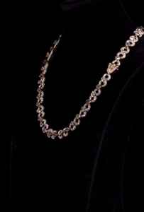 Collier cubain en moissanite glacé de luxe, plaqué rhodium, cadeau de fête orthodoxe, chaîne brillante VVS - Product Image 4