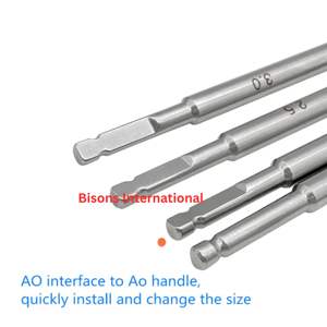 Juego de Instrumentos Extractores de Tornillos Óseos Ortopédicos Manuales de Acero Inoxidable BISONS WHOLESALE SW2.5-4.0 |   Destornillador de Punta Deslizante - Product Image 2