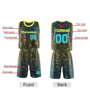 Meilleur prix pour uniforme de basket-ball personnalisé respirant, ensemble de sublimation professionnel 100% polyester, taille plus avec impression personnalisée - Product Image 2