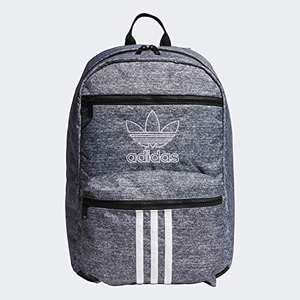 Mochilas Unisex Adidas Originals National de 3 Rayas, Color: Jersey Onix/Negro 100% Auténticas - Product Image 1