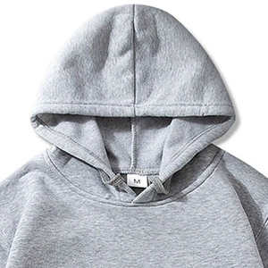 Sudadera y Sudadera con capucha holgada de lana americana gruesa de moda para hombre, estampado de color sólido de alta calidad para invierno - Product Image 6