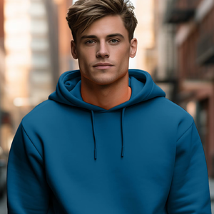 Premium alta calidad 450gsm pulóver Casual High Streetwear con capucha bordado en relieve diseño personalizado/Logo 60% algodón 40% - Product Image 1