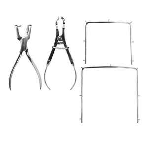 Kit de barrage en caoutchouc de meilleure qualité avec pinces à poinçonner pour instruments dentaires Cadre de barrage en caoutchouc pris en charge par OEM et ODM - Product Image 6