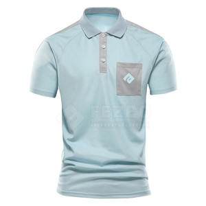 Nouveauté T-shirt polo en coton confortable pour homme, motif uni et attrayant, design personnalisé, vente en gros, tissu tricoté - Product Image 1