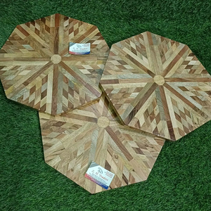 Juego de cuchillos y tablas con incrustaciones de madera de lujo, tabla de cortar de queso Rectangular con patrón de madera aleatorio único para cocina y comedor - Product Image 1