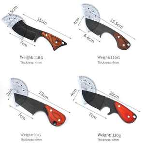 Cuchillo de Supervivencia para Exteriores, Buceo y Camping, Alta Dureza, Forjado a Mano en Acero Inoxidable, Hoja Fija con Botón de Empuje y Funda, OEM, Portátil - Product Image 5