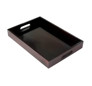 Plateau de service en bois d'acacia Fruits secs Assiette décorative en bois massif naturel en stock Plateau avec logo personnalisé - Product Image 6