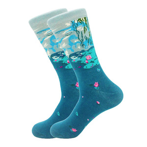 Wholesale Custom Logo High Quality <b>Colorful</b> Cotton <b>Men</b> <b>Socks</b> for Quick Dry Breathable Regular Fit Autumn Knitted Unisex - Product Image 6