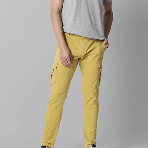 Pantalones cargo de lona de cintura media para hombre al mejor precio, ropa de calle ligera de algodón 100%, nuevo diseño para adultos, servicio OEM disponible - Product Image 4