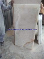 Dalles de marbre onyx blanc poli moderne du Pakistan, garantie 1 an pour les sols de cuisines et salles de bain d'hôtels PK