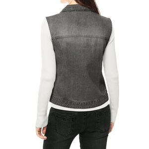 Chaqueta Vaquera Nueva al por Mayor para Mujer, Chaleco Vaquero, Talla Grande, Corto, de Algodón, Personalizado, Ecológico, Transpirable, Sin Mangas, Marca Personalizada - Product Image 5
