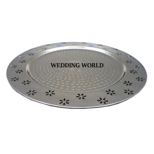 Plaque de chargeur ronde de luxe de belle qualité faite à la main par un concepteur sous une plaque de chargeur en métal élégante et classique - Product Image 3