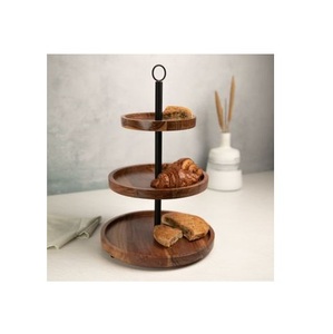 Base Alta de Madera para Tartas, Ideal para Resaltar Tartas de Celebración, Brinda Altura Impresionante y un Aspecto Elegante - Product Image 2