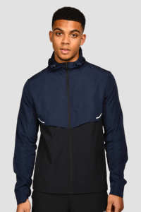 Chándal cortavientos impermeable de poliéster 100% para hombre, chándal deportivo con estampado de letras, tejido grueso transpirable para Fitness Suelto - Product Image 2