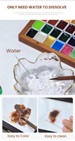 Encre à ongles solide à effet marbré dégradé, non toxique, végane, 36 couleurs pour nail art