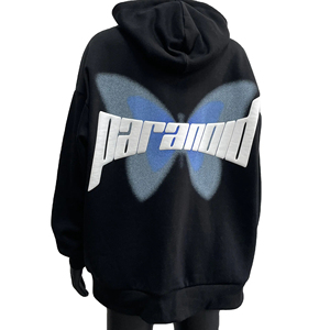 Sudaderas con capucha de forro polar para hombre, ligeras, transpirables, con cremallera, de corte regular, con estampado puff, de buena calidad, teñidas en color liso, sostenibles, al por mayor - Product Image 1