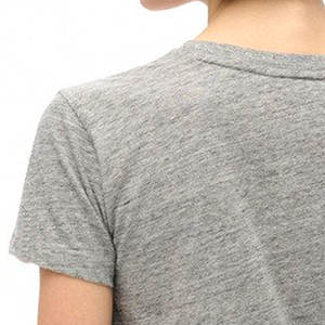 Camiseta de Algodón Transpirable para Mujer, con Estampado Puff, Logotipo Personalizado, Estilo Urbano, Hombros Caídos, Verano, Lona, Alta Demanda - Product Image 5