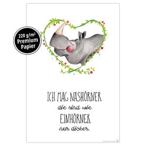 แรดพิมพ์ศิลปะ-การแสดงออกส่วนบุคคลของการชื่นชมสำหรับสิ่งมีชีวิตที่งดงาม - Product Image 2