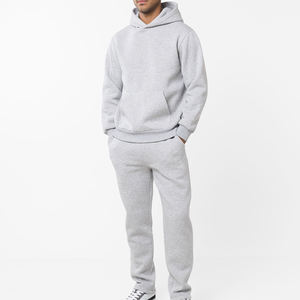 Chándales deportivos para hombre con logotipo personalizado en blanco al por mayor, ropa de entrenamiento para trotar, conjunto de dos piezas, chándal liso, chándal para hombre - Product Image 2