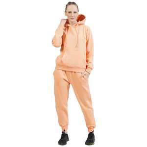 Chándales de entrenamiento de lana de algodón de alta calidad, conjunto de dos piezas para mujer, chándal, traje de jogging ajustado para mujer - Product Image 1