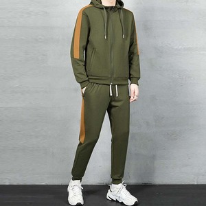 Chándal Deportivo Personalizado con Logotipo para Hombre, Chaqueta y Pantalones de Chándal, Ropa de Entrenamiento, Chándales Casuales de Algodón Grueso - Product Image 6