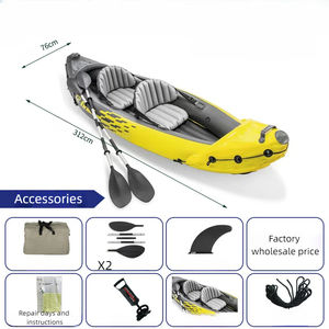 68307 <span class=keywords><strong>K2</strong></span> Kayak 2 personnes en plein air professionnel gonflable bateau à rames Kayak gonflable avec pagaie pour le jeu sportif - Product Image 2