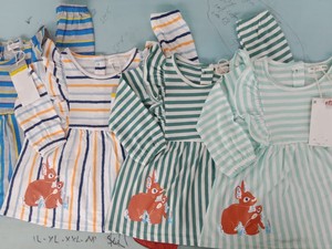 Vestidos de algodón de moda transpirables ecológicos especiales de verano con volantes para niñas patrón sólido multicolor Mini Bangladesh para - Product Image 3