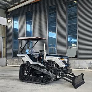 Tracteur chenillé industriel haute résistance multifonctionnel pour usage agricole, bon prix, rotoculteur 50 CV, tracteur chenillé 60 CV - Product Image 3