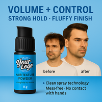 Poudre Coiffante 15g la Plus Vendue pour Hommes – Poudre Volumisante OEM/ODM à Faible MOQ – Poudre Texturisante Coiffante