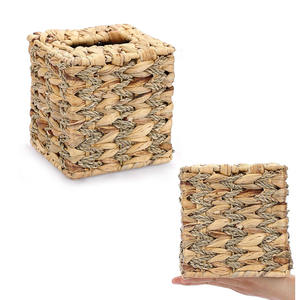 Support de stockage de tissu tressé, style de luxe, support de couverture en papier jacinthe d'eau, plateaux de boîte, prix le moins cher - Product Image 5