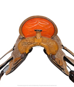 Selle de cheval en cuir Western Show, équipement d'équitation haut de gamme, accessoires pour chevaux, produit équestre - Product Image 5