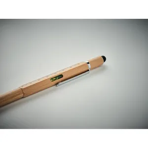 TOOLBAM Penna Livellatrice Multifunzione in Bambù, Gadget Personalizzati - Product Image 1