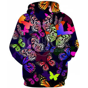 Último estilo invierno Color sólido transpirable ecológico con capucha mujeres sudaderas con capucha frente personalizado colores poliéster/algodón al por mayor - Product Image 2