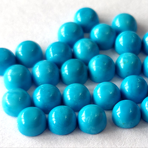 Cabujón redondo turquesa de la Bella Durmiente de Arizona natural 2,50mm de alta calidad-redondo turquesa de Arizona Suelto - Product Image 4