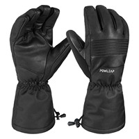 Par temps froid garder au chaud gants de ski qualité isolation thermique personnalisée paume en cuir antidérapant gants de snowboard pour hommes femmes