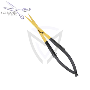 Ciseaux à cuticules durables à action ressort en acier inoxydable pour manucure avec lame droite - Product Image 5