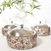 ART INDIEN EXOTIQUE, Acier inoxydable, Luxe moderne, Fait main, Récipient de stockage et chauffe-plats pour aliments secs, Motif floral, Capacité 50 ml, Personnalisable