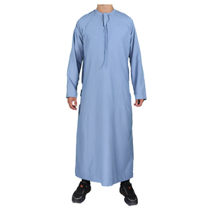 Meilleures ventes Thobes pour hommes Nouveaux styles Vêtements islamiques Robe musulmane Dernière conception Thobe à manches longues pour hommes - Product Image 1
