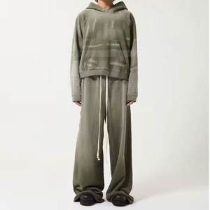 Venta caliente último estilo personalizado Color ácido lavado chándal fabricación mejor calidad ácido lavado chándal - Product Image 1