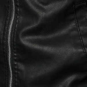 Veste en cuir de peau de vache de moto pour hommes de haute qualité fabriquée au Pakistan avec tissu en toile Style High Street - Product Image 6