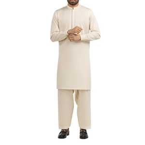 Prix de gros d'usine Shalwar Kameez pakistanais pour hommes Casual Grande taille Kurta Pajama pour hommes musulmans Adultes - Product Image 1