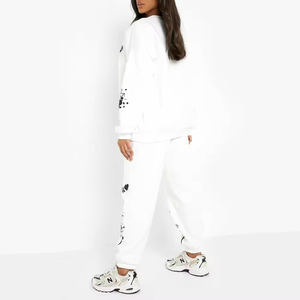 Conjunto Deportivo de 2 Piezas para Mujer, Invierno, Lavado Ácido, Estampado, Grueso, 2 en 1, para Fiesta - Product Image 5