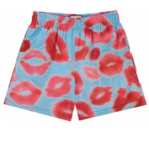 Venta al por mayor sublimación 100% algodón impresión verano hombres precio barato pantalones cortos para logotipo personalizado con cintura elástica - Product Image 6