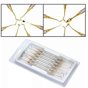 Juego de 6 escaladores dentales manuales de acero inoxidable, instrumento de llenado compuesto, Kit CE, equipos dentales, instrumentos quirúrgicos - Product Image 5
