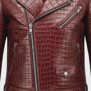 Confortable nouveau à la mode en cuir véritable en relief support personnalisé respirant marque fermeture éclair texturé vestes pour hommes vêtements d'hiver - Product Image 5
